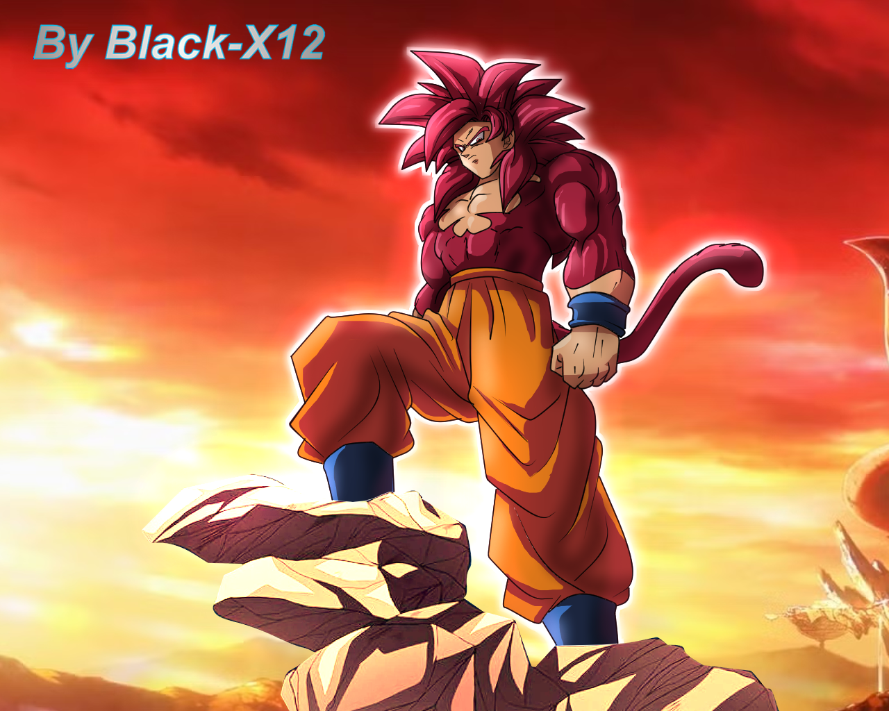 Ss4 SS4 Canon Goku appears by Black-X12 on DeviantArt
