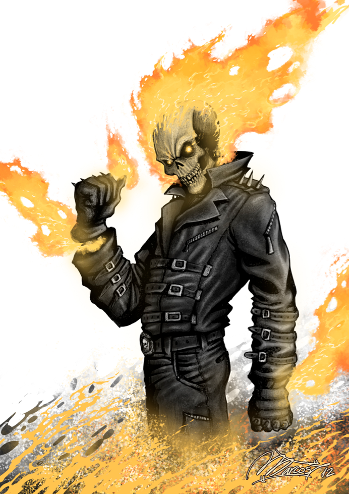 Ghost Rider Speed Painting By Magmarc On Deviantart