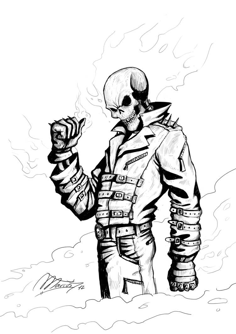 Ghost Rider ink by Magmarc on DeviantArt