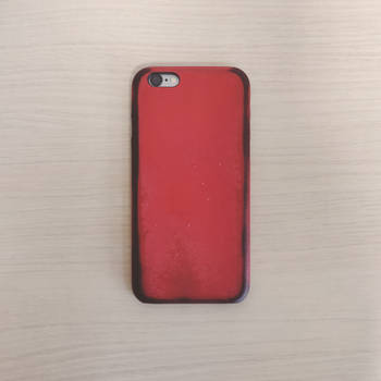 iPhone 6 red leather case