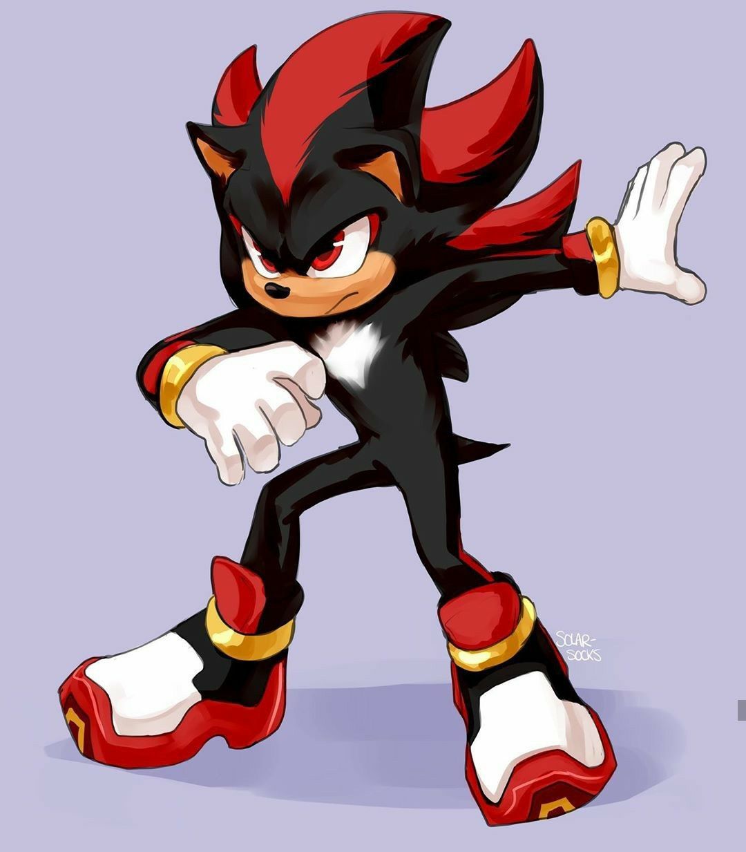 Shadow the hedgehog fanart (not mine) by BunnyEnergy on DeviantArt