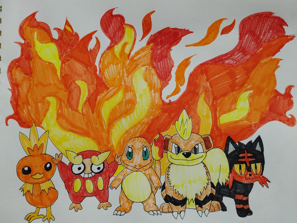 Fire Type Pokemon (Fire Tutorial) by BlackWolfStar15 on DeviantArt