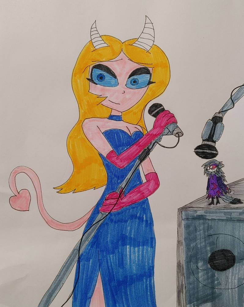 Gift: Vinnie and Via Performing Together by BlackWolfStar15 on DeviantArt