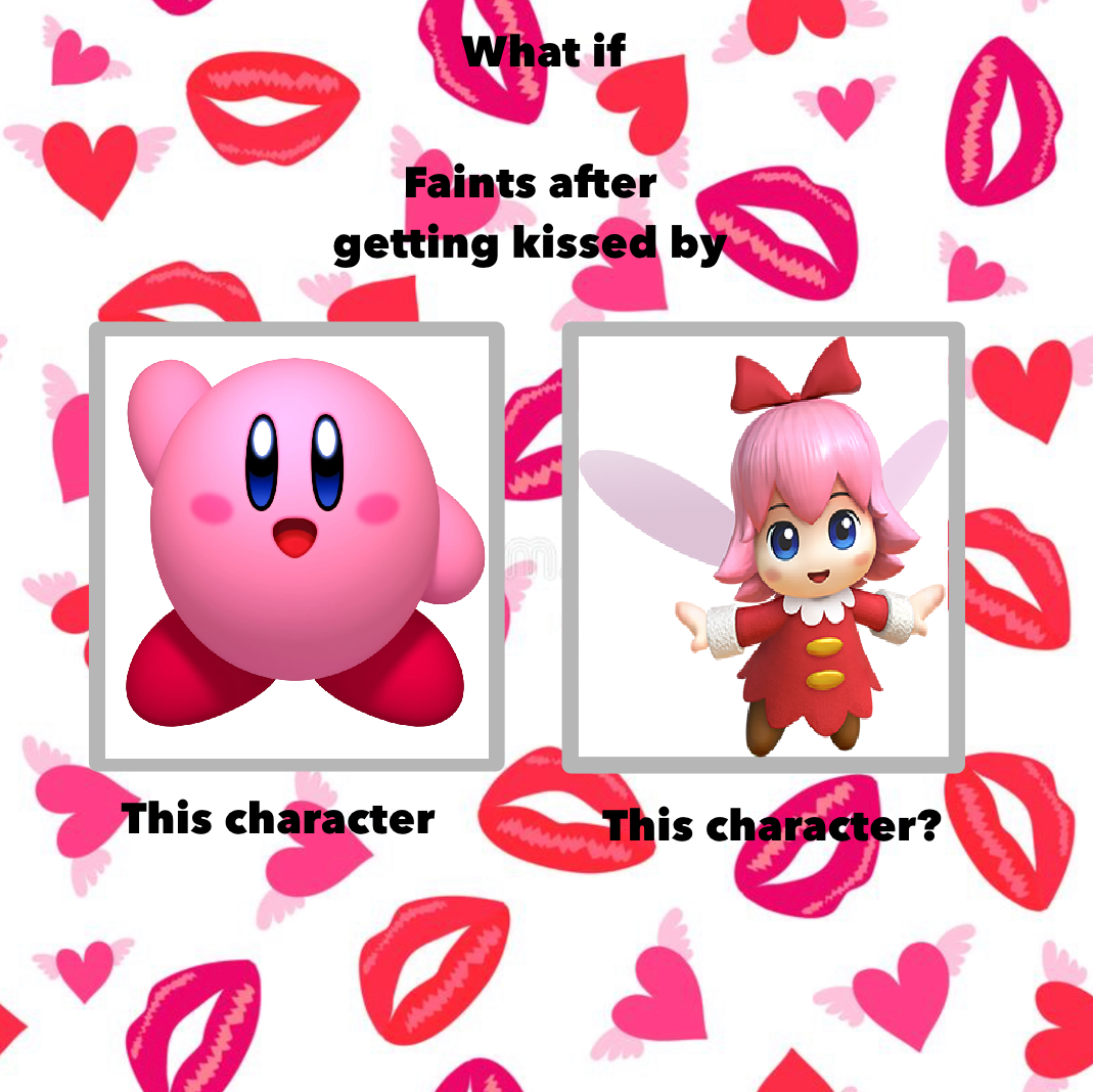 Kirby faints after being kissed by Ribbon by Cheyenne89Pictures on  DeviantArt