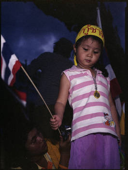 Girl at the protest