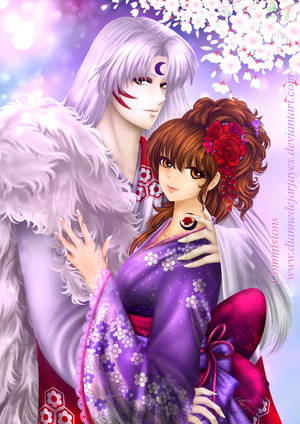 Commissions 5: Sesshoumaru x Rin-Dearest by DianneDejarjayes Commissions 5: Sesshoumaru x Rin-Dearest by DianneDejarjayes