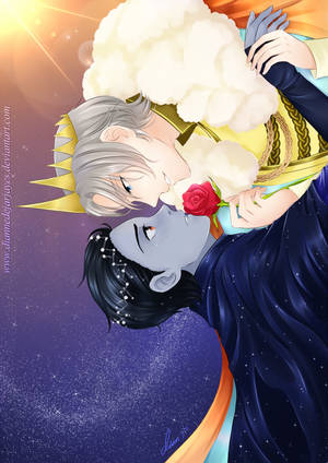 Commission : The day and the night AU - Victuuri by DianneDejarjayes Commission : The day and the night AU - Victuuri by DianneDejarjayes