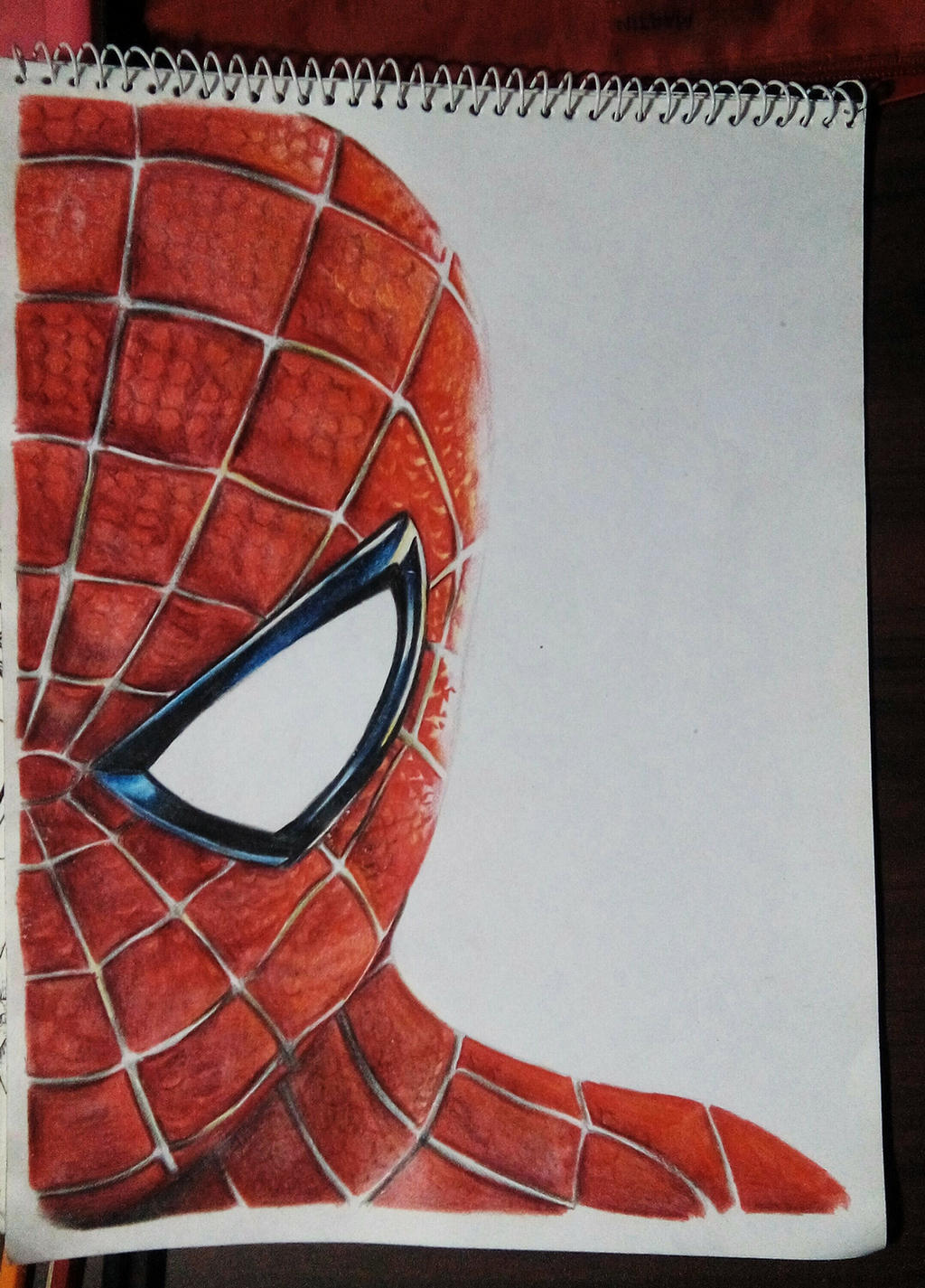 Spider-Man half face - 3D drawing by Josh18Parker on DeviantArt
