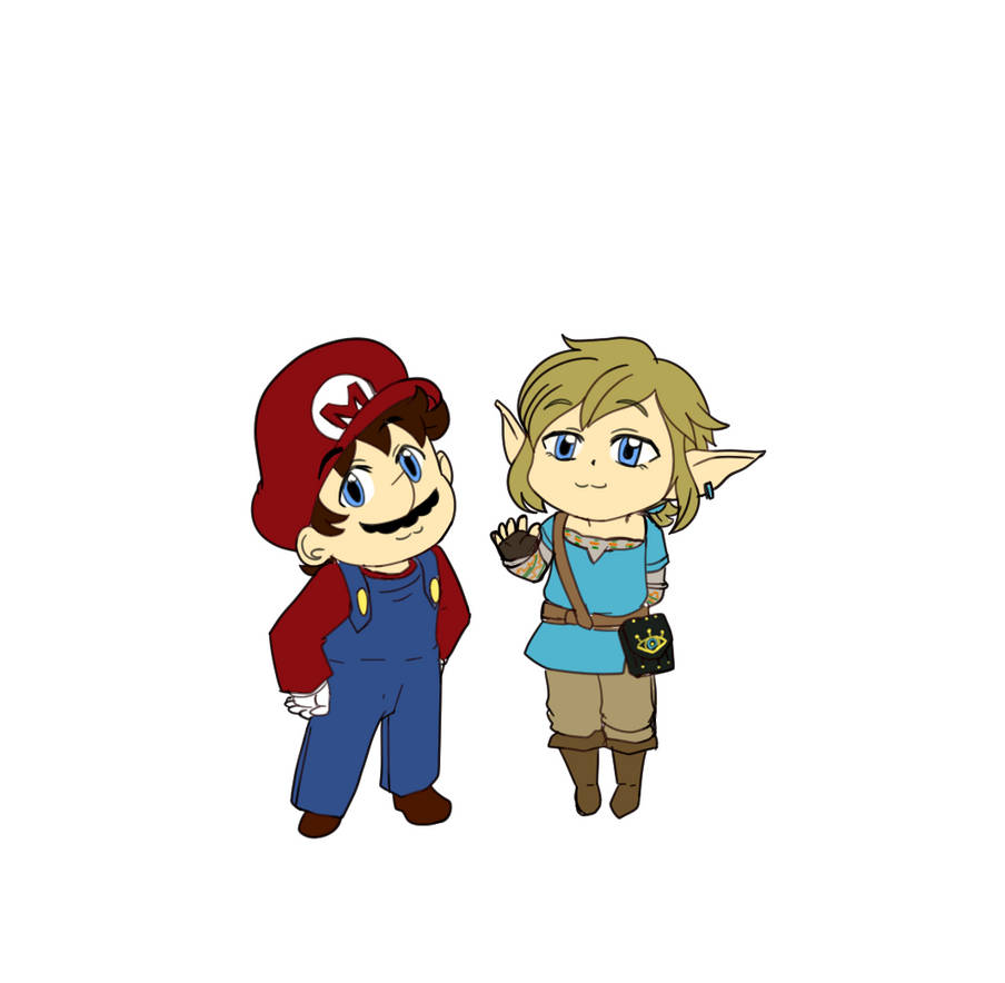 Mario and Link by 12luigi on DeviantArt