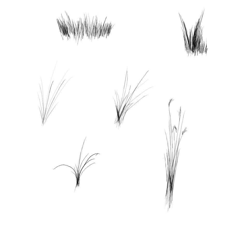 Grass brushes image pack