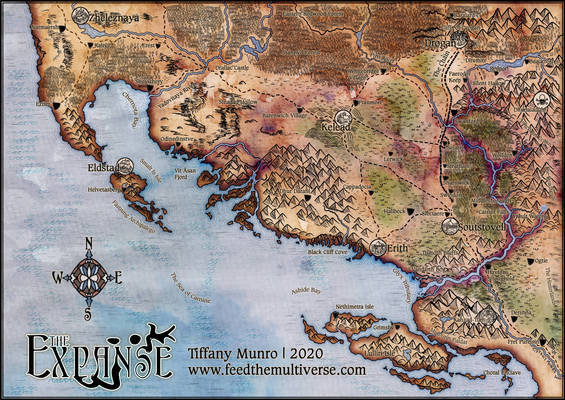 The Expanse fantasy region map