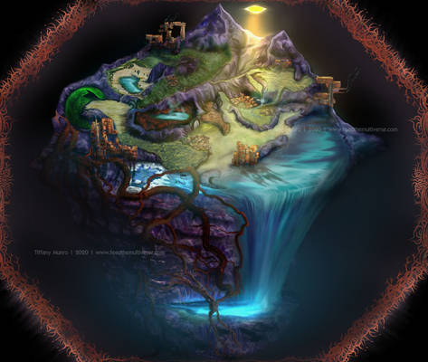 Magical Pyramid Island Microcosm Map
