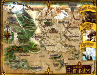 Lands of Gennmatos Fantasy Map with Horizon