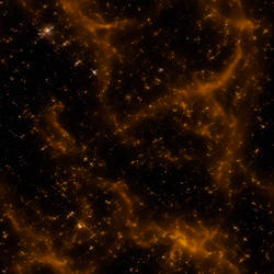 Orange Deep Space Nebula