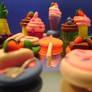 Miniature polymer clay foods