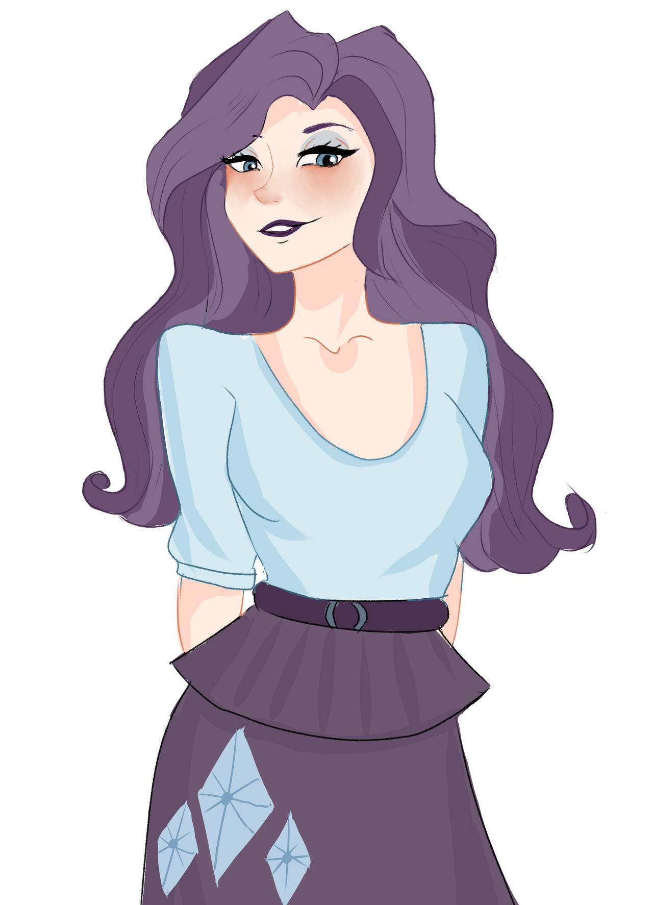 Boy Rarity Human RARITY HUMAN by sanechkaa on DeviantArt