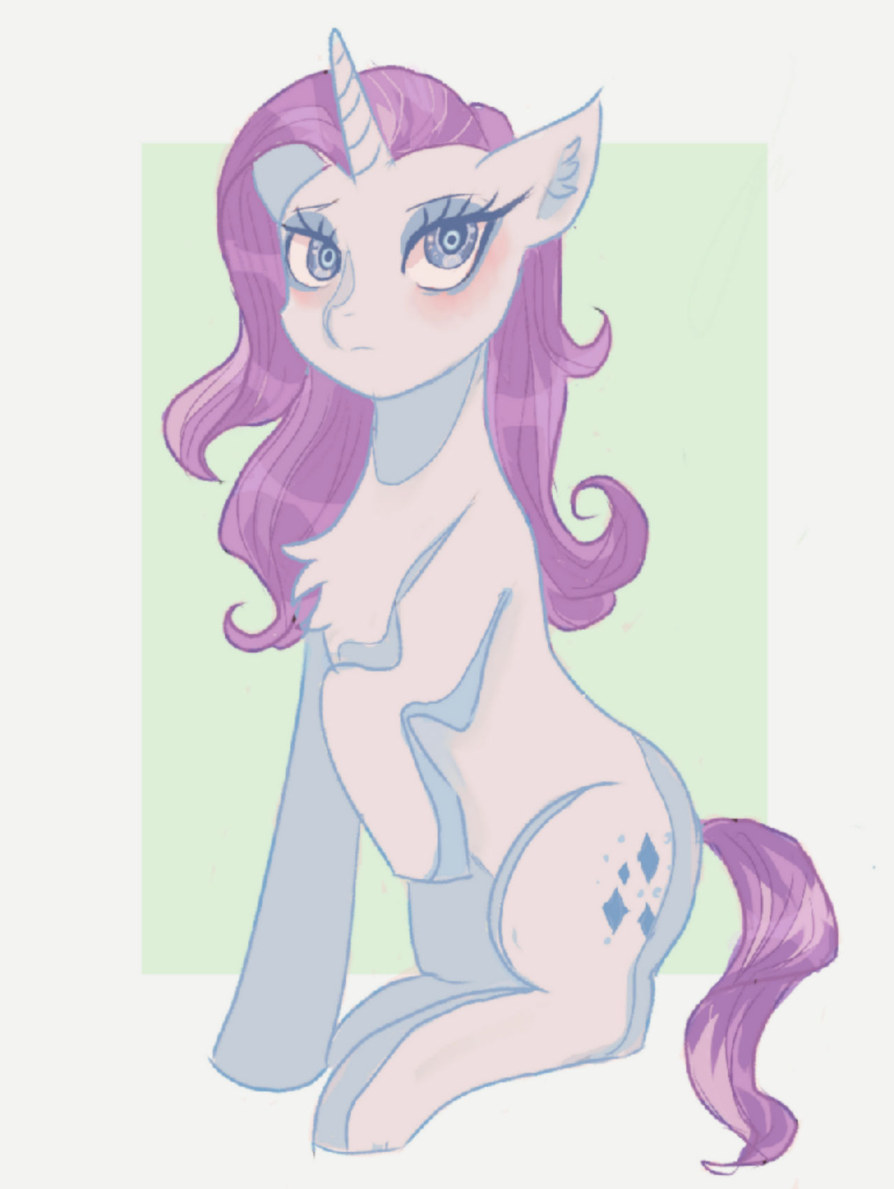 Mlp Rarity Deviantart Stressed Rarity mlp by sanechkaa on DeviantArt