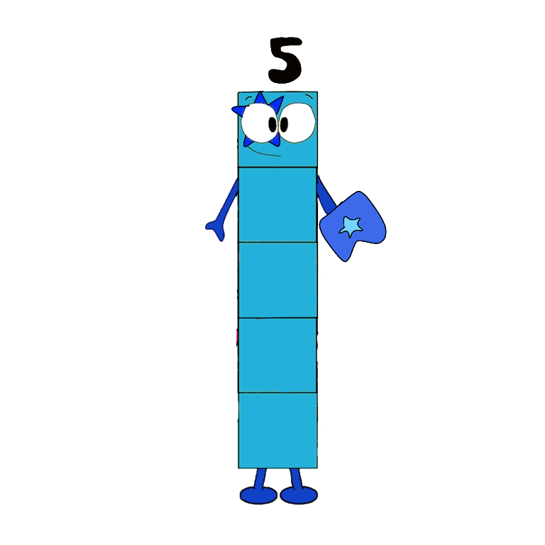 Numberblocks - Five (HBO Design, 1997-2001) by BlueyChristineHeeler on ...