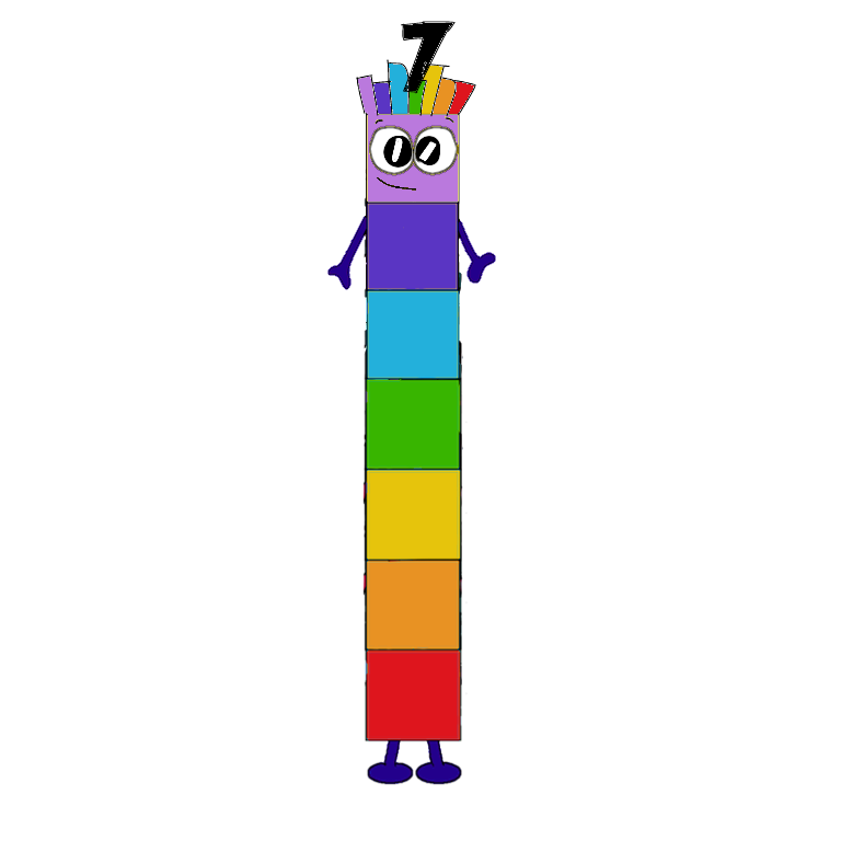 Numberblocks - Seven (HBO Design, 1997-2001) by BlueyChristineHeeler on ...