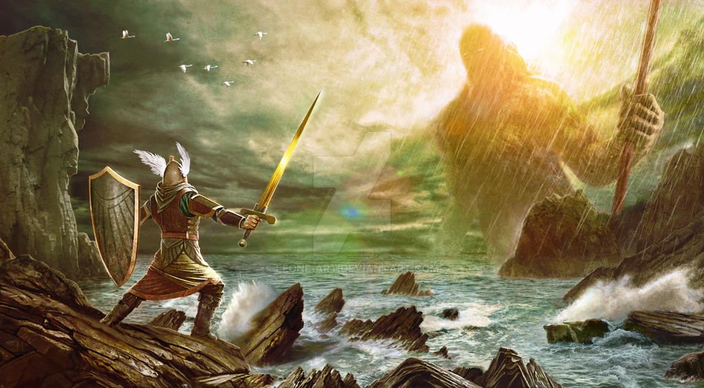 Ulmo appears before Tuor by Leone-art Ulmo appears before Tuor by Leone-art