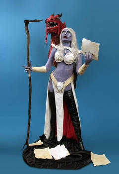 Paper mache Drow