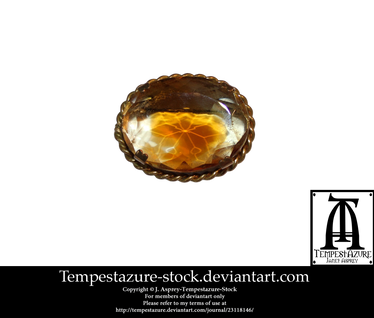 Old Topaz Brooch-Stock