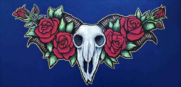 Skull and Roses (Retouched)