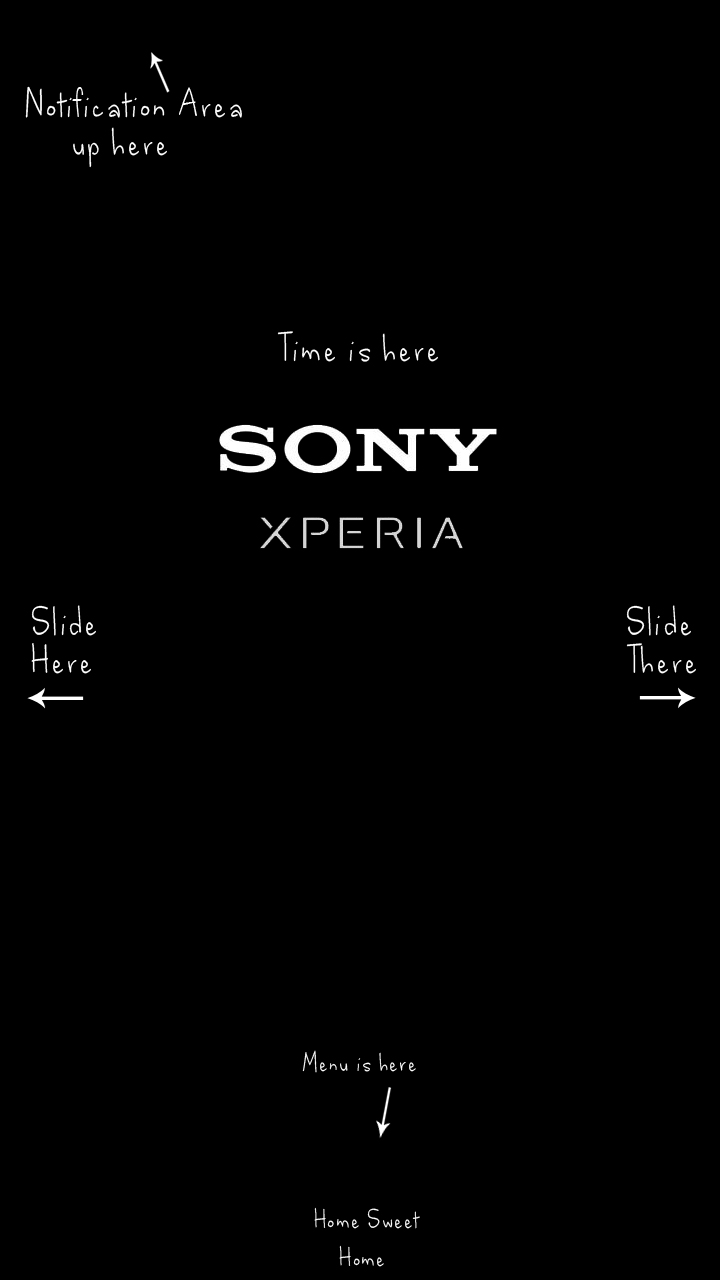 Black Home Screen Sony Xperia S By Gavin Michael On Deviantart