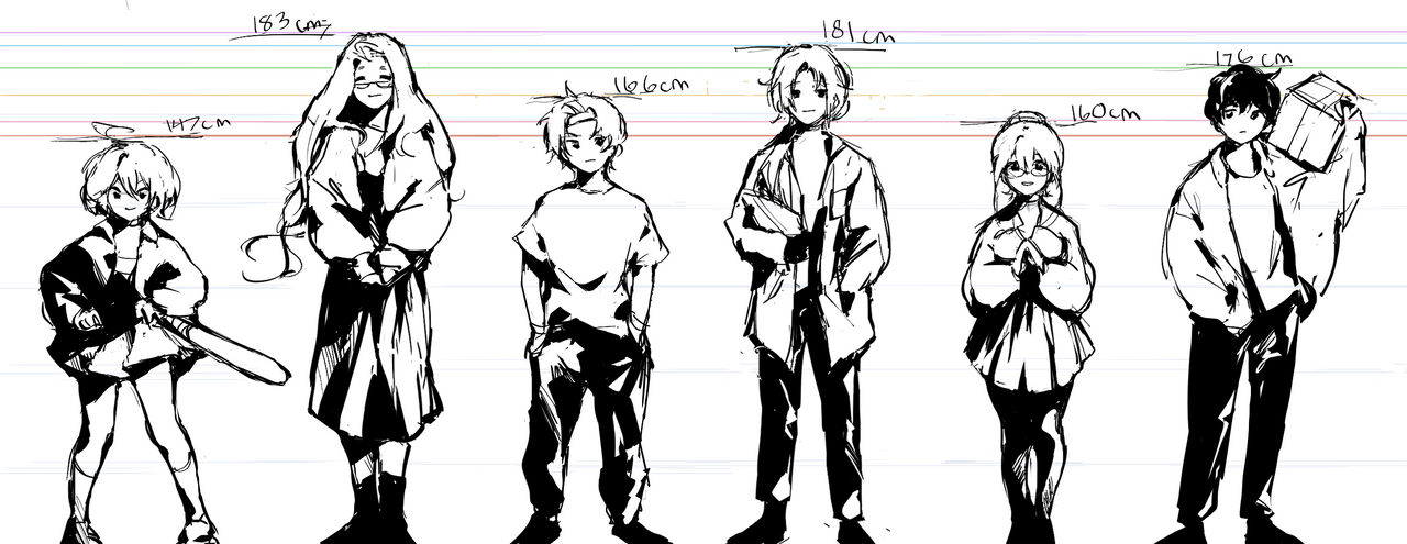 Character Height Chart by ceilingcake on DeviantArt