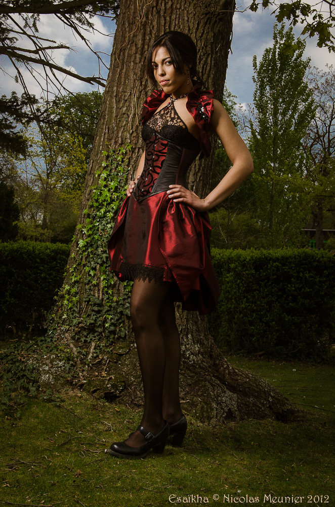 Taffeta underbust corset dress 2011 collection '