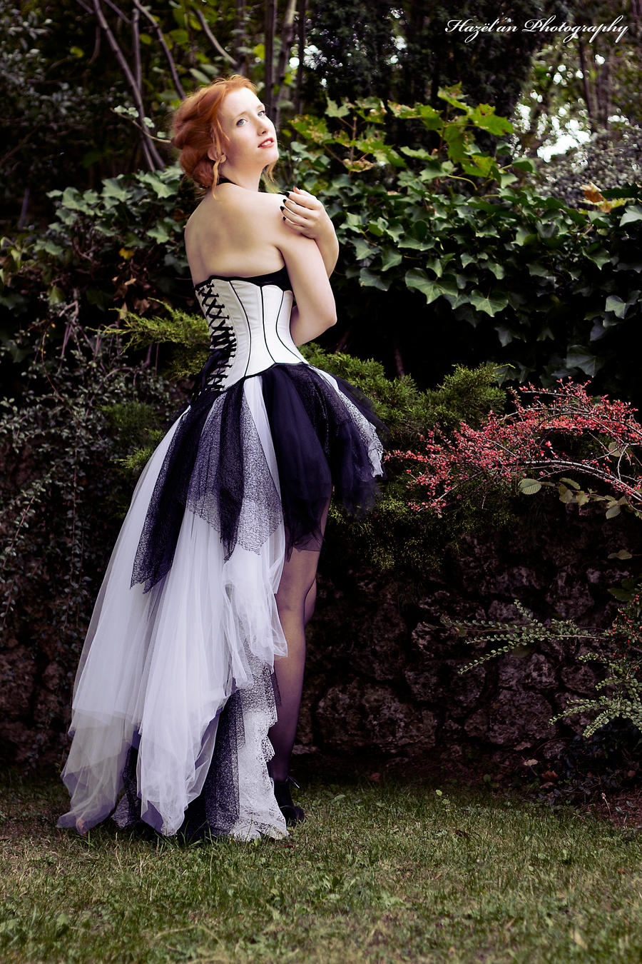 White underbust corset dress 2012 collection '' by Esaikha on