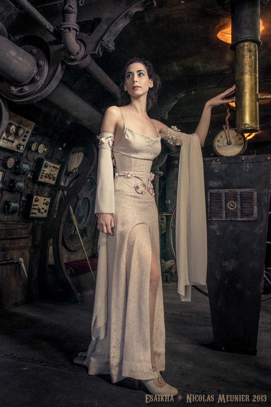 White underbust corset dress 2012 collection ''' by Esaikha on DeviantArt White underbust corset dress 2012 collection ''' by Esaikha on DeviantArt