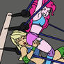 Pinkie Pie Vs Applejack Wrestling