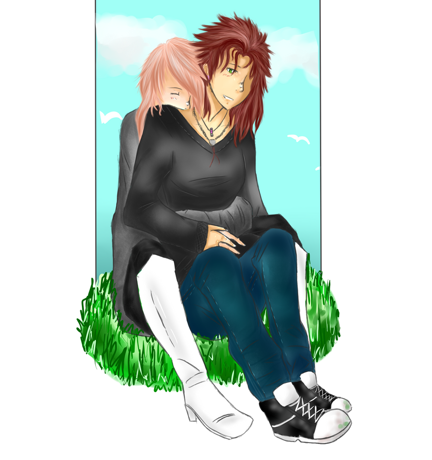 Neck kisses by YunLeo on DeviantArt