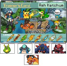 Ash Isshu Trainer Card