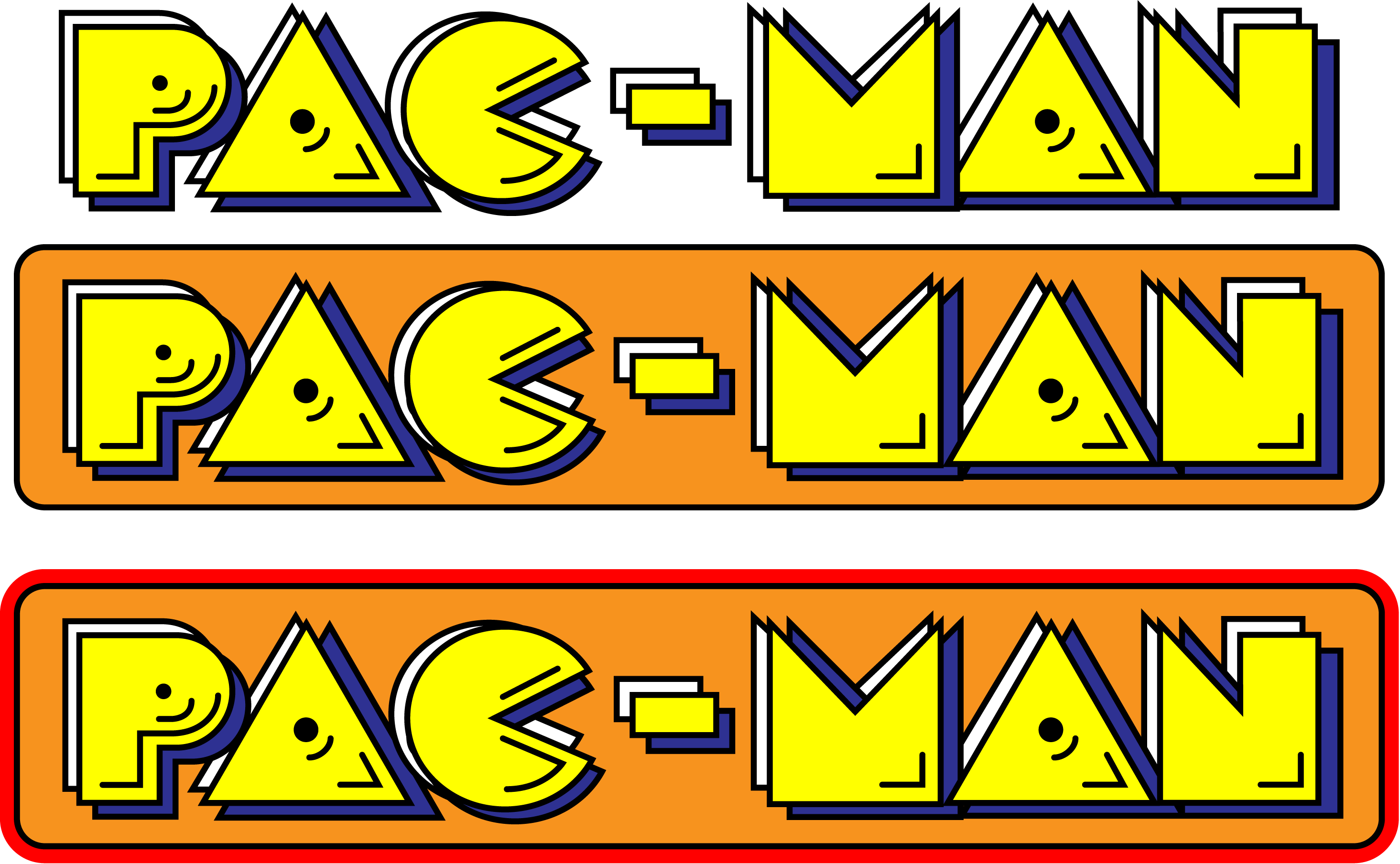 Pac-Man Logos 01 by DHLarson on DeviantArt