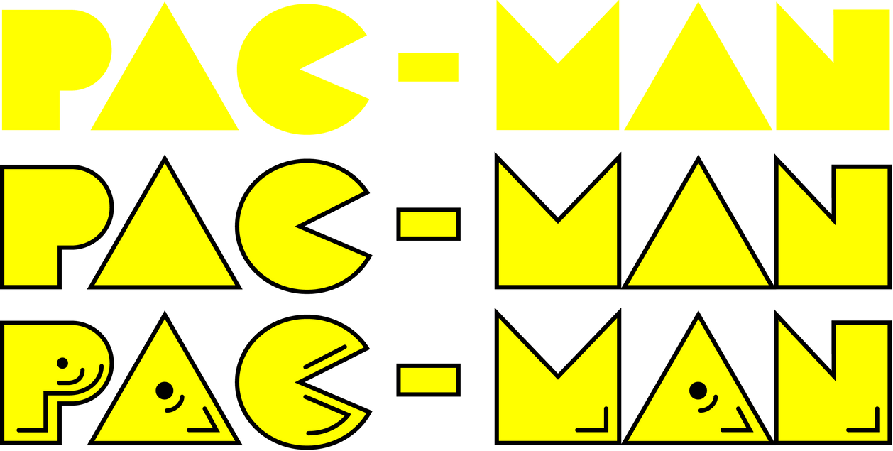 Pac-Man Logos 02 by DHLarson on DeviantArt