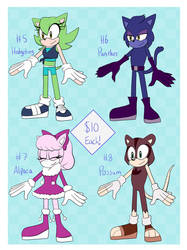 Sonic OC Adopts Set 2 (OPEN)