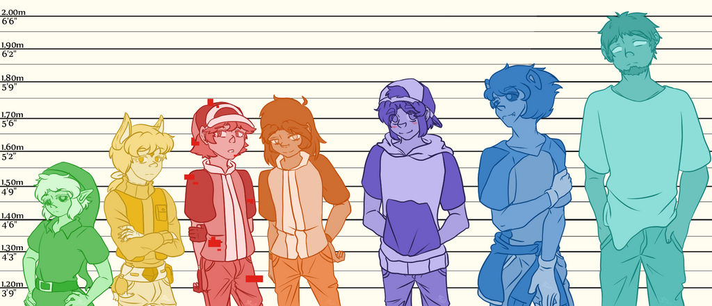 Quick Height Reference Height References by MellysCorner on DeviantArt