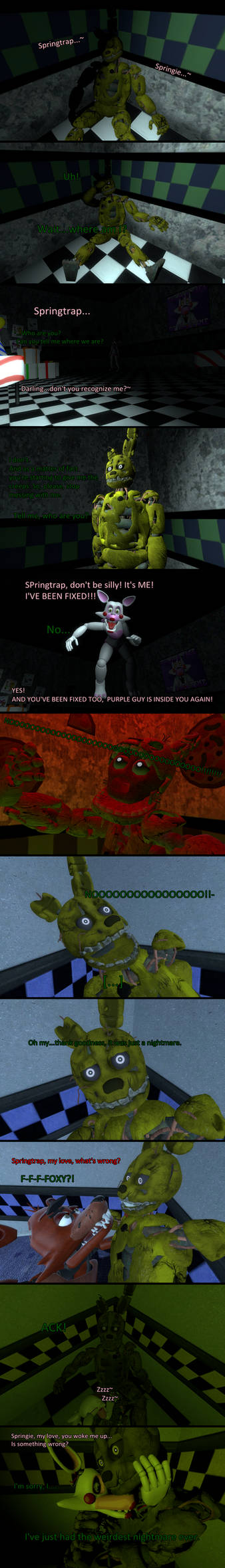 Spring Trap Angst Springtrap's Nightmare. by FazbertEntertainmen on DeviantArt