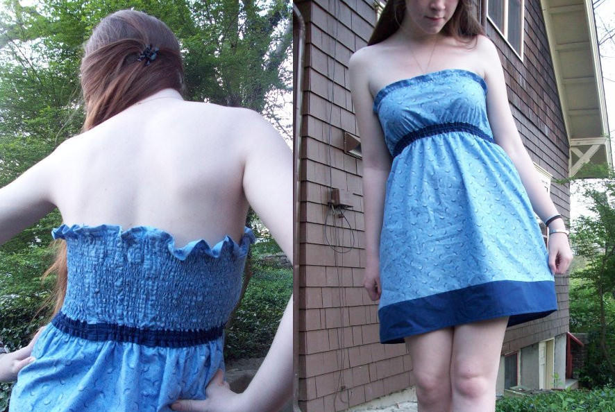 Blue Smocked Dress