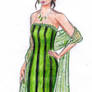 Chikara's Striped Dress