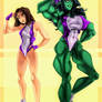 She Hulk Before and After