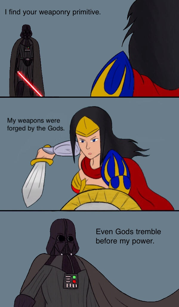 Injustice Darth Vader vs Wonder Woman by IceheartForever on DeviantArt