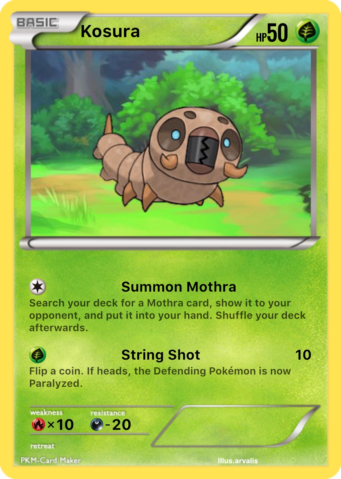 Kosura Mothra Larva Pokemon Card By Iceheart Forever On DeviantArt kosura-mothra-larva-pokemon-card-by-iceheart-forever-on-deviantart