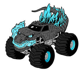 Godzilla King of the Monster Trucks
