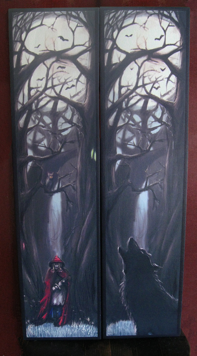 Red Riding Hood printed canvas