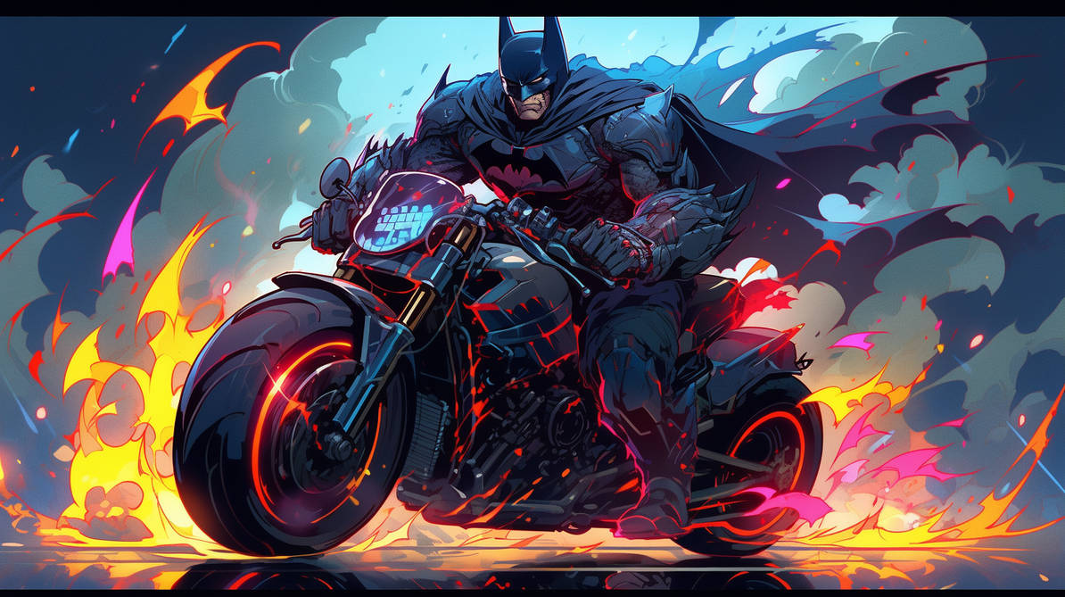 Batman Riding 2pac2993 Batman rides his motorcycle 4e87ab73-a1fe by Fake668 on DeviantArt
