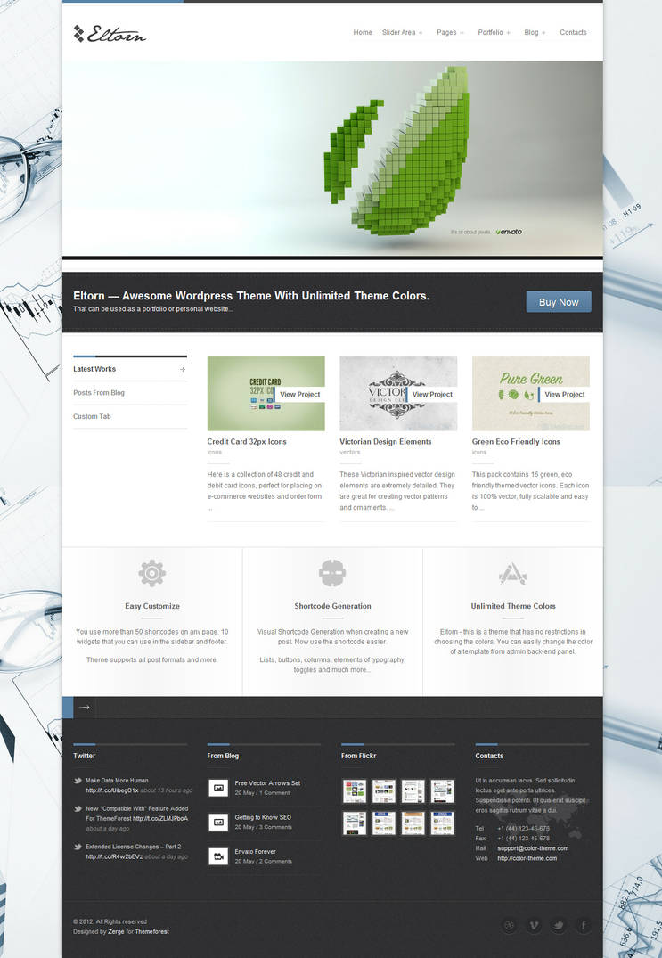 Eltorn - Premium WordPress Theme by ZERGEV