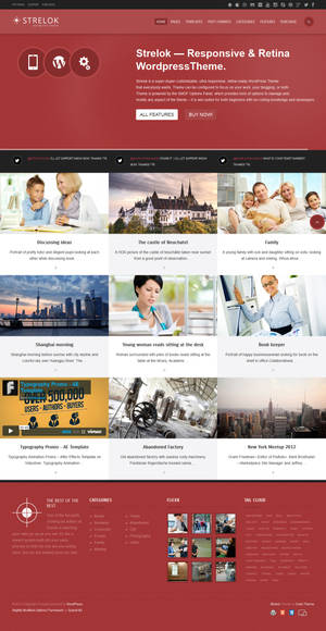 Strelok - Retina Responsive WordPress Blog Theme